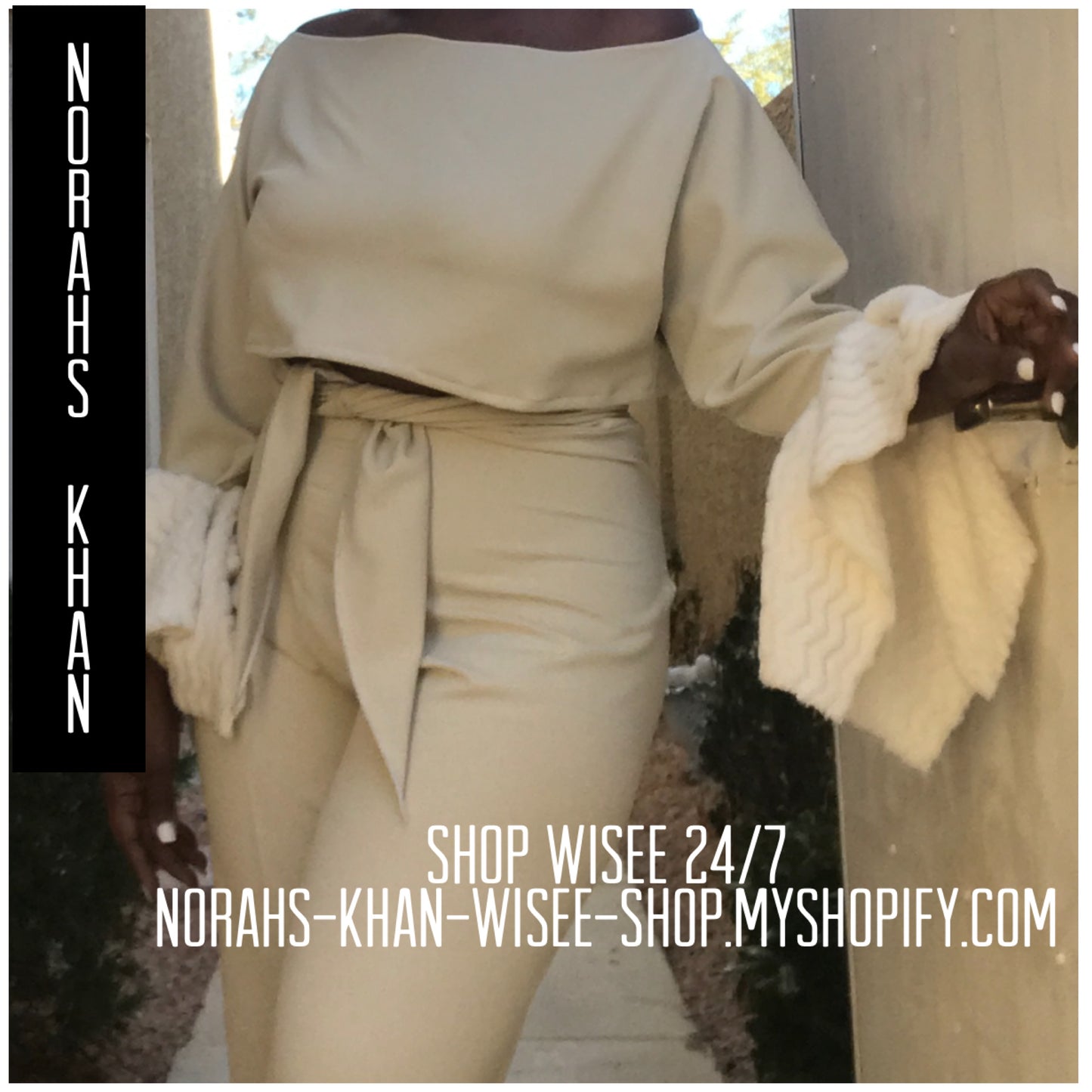 Tie Pant and Crop Top Set