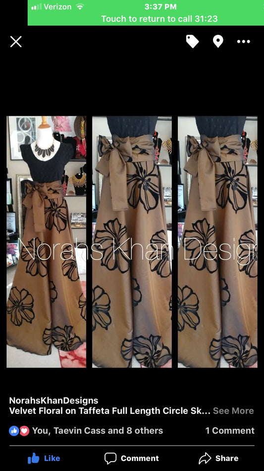 Bronze Formal Skirt