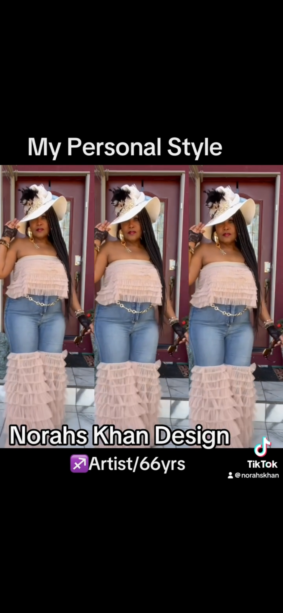 Restyled Jeans with Ruffles