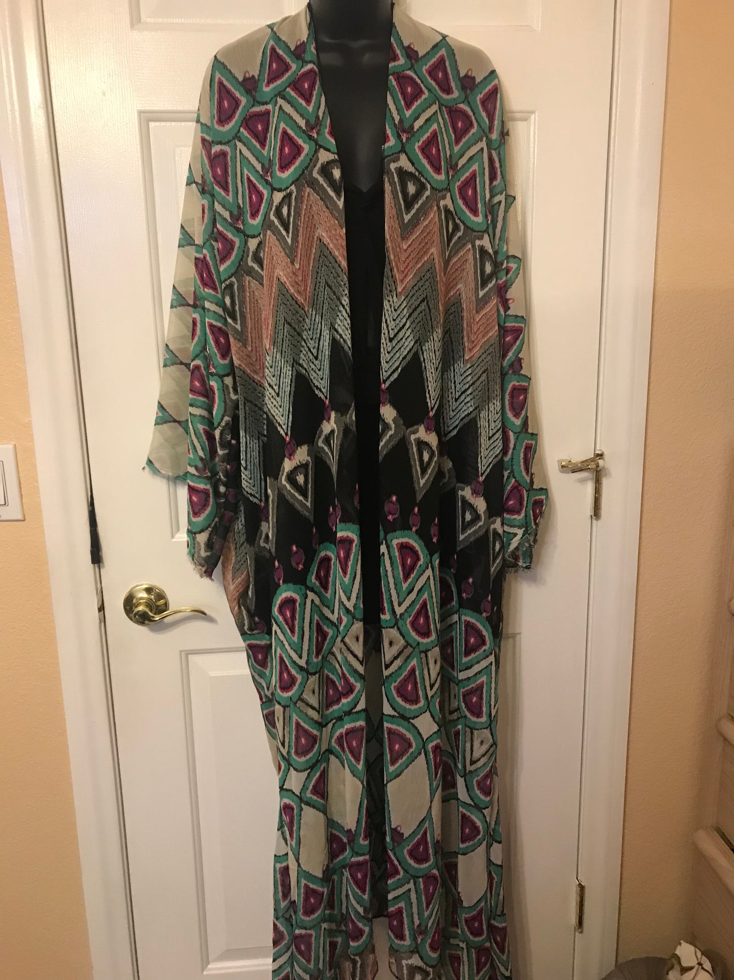 Multi Color Sheer Kimono